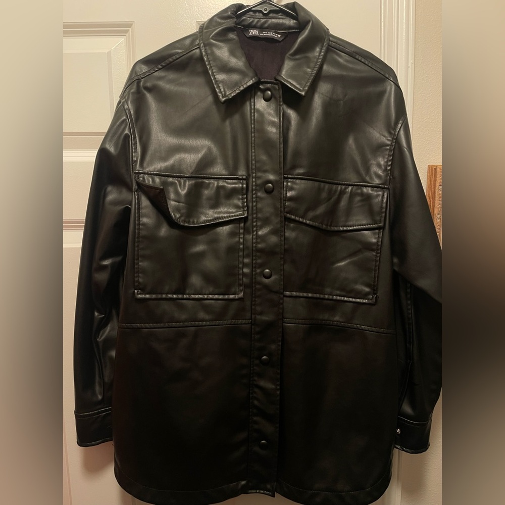 Zara Faux Leather Jacket